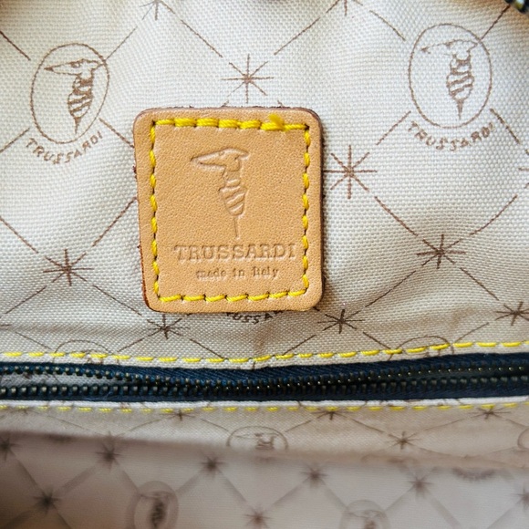 TRUSSARDI signature Nappa leather boston bag - Picture 9 of 14